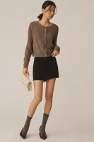 Reformation Clara Cashmere Crew Cardigan Sweater