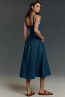 Reformation Balia Denim Midi Dress