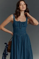 Reformation Balia Denim Midi Dress