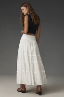 Reformation Tiered Midi Skirt