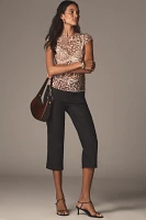 Reformation Petra Linen Pedal Pusher Pants