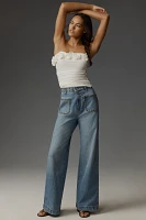Reformation Cary Stretch High-Rise Slouchy Wide-Leg Jeans
