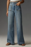 Reformation Cary Stretch High-Rise Slouchy Wide-Leg Jeans