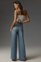 Reformation Cary Stretch High-Rise Slouchy Wide-Leg Jeans