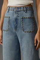 Reformation Cary Stretch High-Rise Slouchy Wide-Leg Jeans