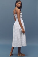 Reformation Kerrie Smocked Midi Dress