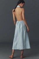 Reformation Tace Linen Midi Shirt Dress