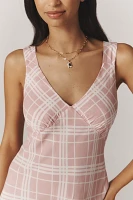 Reformation Beauden Sleeveless V-Neck Crepe Midi Dress