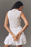Reformation Adri Shirred Knit Top