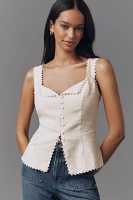 Reformation Viola Linen Top