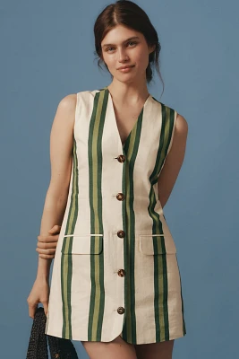 SIMONMILLER Carob Linen Mini Dress
