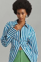 Simon Miller Loch Poplin Button-Up Top