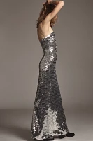 Simon Miller Sculpty Strapless Sequin Dress