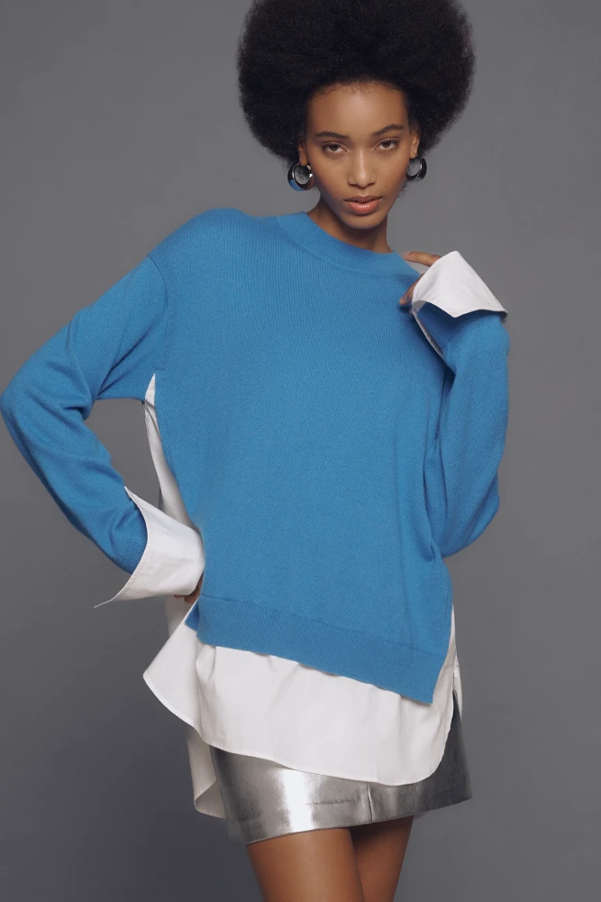 SIMONMILLER Combo Pullover Sweater