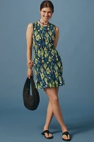 SIMONMILLER Belle Sleeveless Smocked Mini Dress