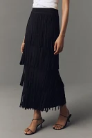 SIMONMILLER Zaza Knit Fringe Skirt