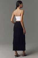 SIMONMILLER Zaza Knit Fringe Skirt