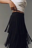 SIMONMILLER Zaza Knit Fringe Skirt