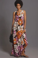 Essentiel Antwerp Silk Flowers Maxi Dress