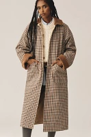 ALIGNE Barnaby Reversible Check Trench Coat