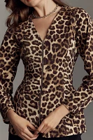 ALIGNE Toni Leopard-Print Denim Jacket