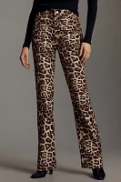 ALIGNE Miso Leopard-Print Straight-Leg Jeans