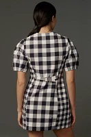 ALIGNE Aurelia Waisted Check Mini Dress