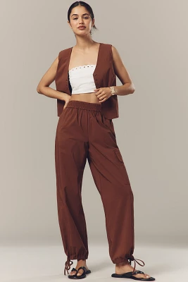 ALIGNE Carter Mid-Rise Tie-Detail Cargo Pants