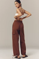 ALIGNE Carter Mid-Rise Tie-Detail Cargo Pants