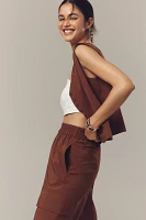 ALIGNE Carter Mid-Rise Tie-Detail Cargo Pants