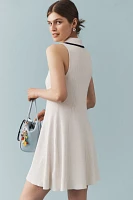 ALIGNE Zephyr Sleeveless Collared Knit Mini Dress