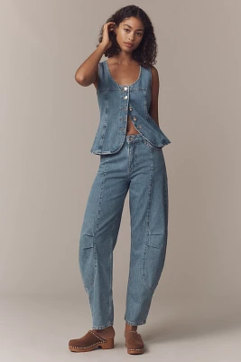 ALIGNE Courage Mid-Rise Barrel-Leg Jeans