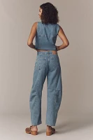 ALIGNE Courage Mid-Rise Barrel-Leg Jeans