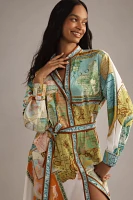 ALÉMAIS Atlas Long-Sleeve Maxi Shirt Dress