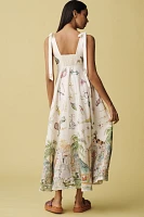 ALÉMAIS Anouk Colantoni Ballet Tie-Strap Midi Dress