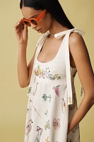 ALÉMAIS Anouk Colantoni Ballet Tie-Strap Midi Dress
