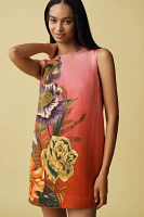ALÉMAIS Inez Linen Blend Sleeveless Shift Mini Dress