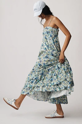 ALÉMAIS Pam Sleeveless Tiered Midi Dress