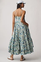 ALÉMAIS Pam Sleeveless Tiered Midi Dress