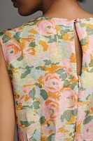 Lovaan Harper Sleeveless Linen-Silk Mini Dress