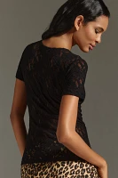 Hanky Panky Short-Sleeve Lace Tee