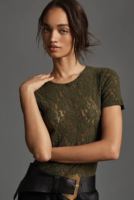 Hanky Panky Short-Sleeve Lace Tee