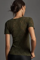 Hanky Panky Short-Sleeve Lace Tee
