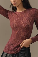 Hanky Panky Long-Sleeve Lace Top