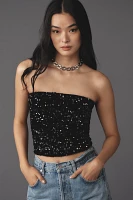 By Anthropologie Sequin Tube Top