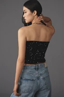 By Anthropologie Sequin Tube Top