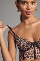 The Giselle Lace Bustier: Animal-Print Edition