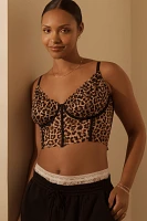 The Giselle Lace Bustier: Animal-Print Edition