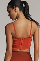 By Anthropologie Strapless Bow Top