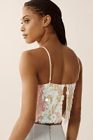 By Anthropologie Paillette Crop Tank